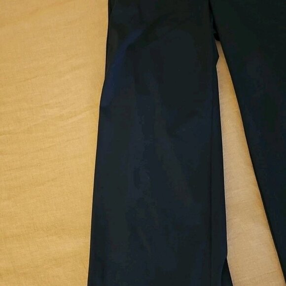 Land's End Wide Leg Mid Rise Pull-on Black Pocket Pants S (6-8) Flattering EUC - Picture 3 of 9